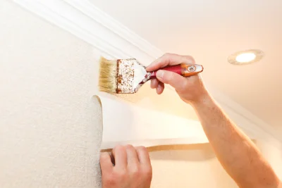 Pose de papier peint à la Panouse — revêtements muraux et toiles de verre